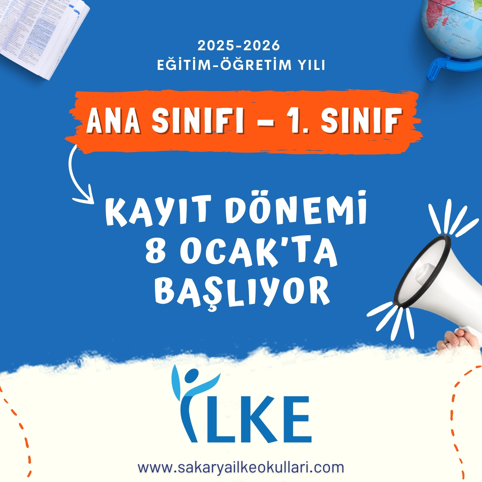 Ana sınıfı – 1. sınıf kayıt dönemi 8 Ocak’ta başlıyor